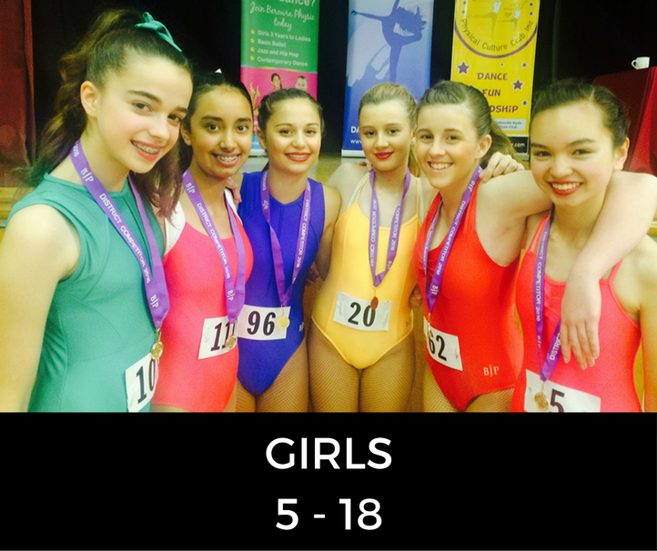 Gladesville Ryde Physical Culture Club: Girls
